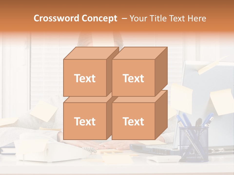 One Person Young  One Woman Only PowerPoint Template