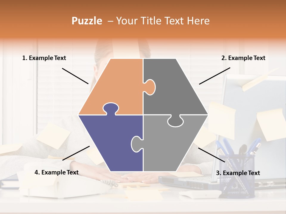 One Person Young  One Woman Only PowerPoint Template