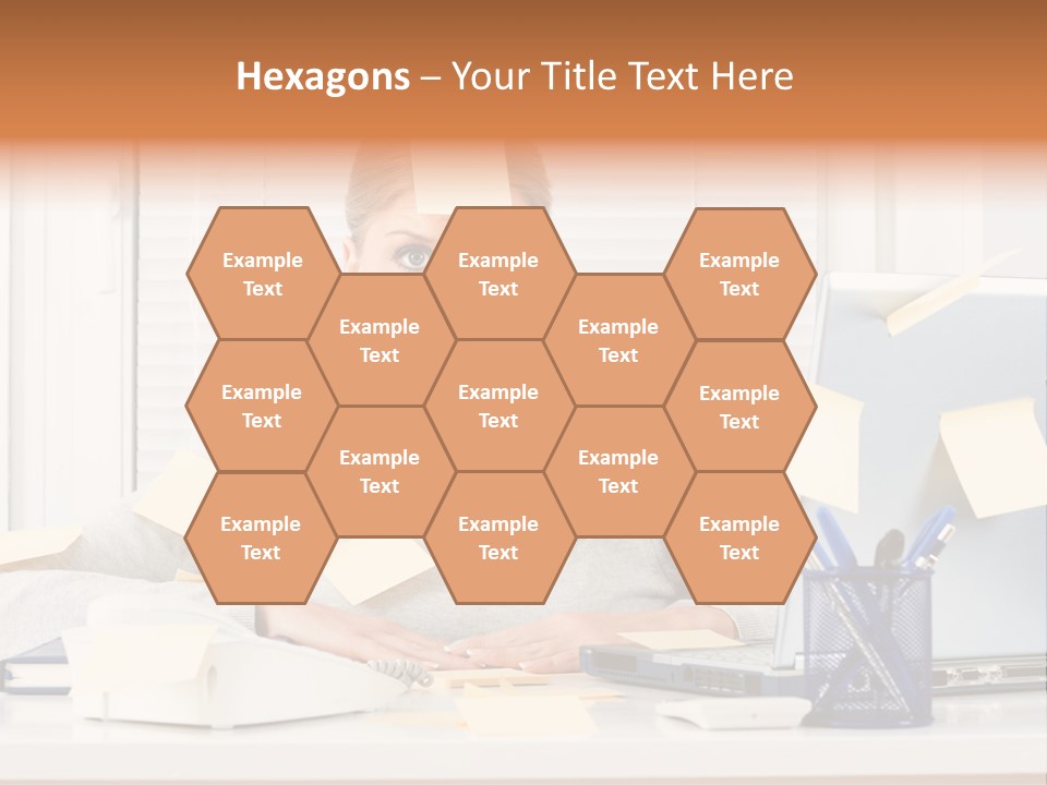 One Person Young  One Woman Only PowerPoint Template