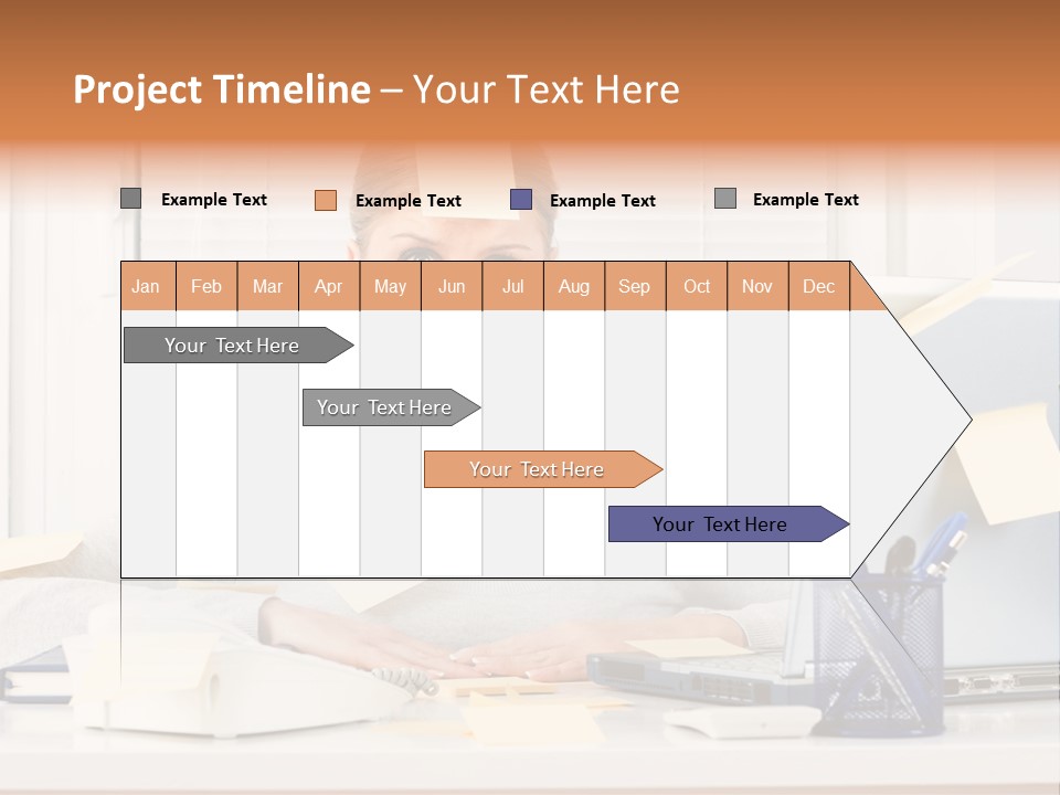 One Person Young  One Woman Only PowerPoint Template
