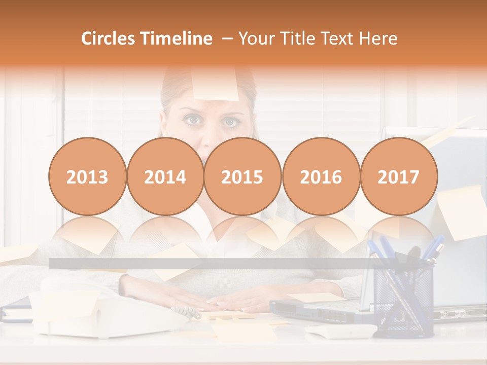 One Person Young  One Woman Only PowerPoint Template