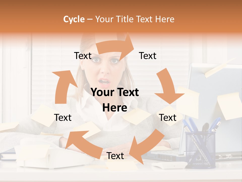 One Person Young  One Woman Only PowerPoint Template