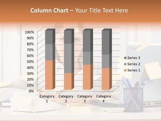 One Person Young  One Woman Only PowerPoint Template