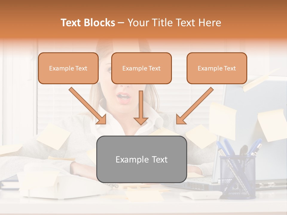 One Person Young  One Woman Only PowerPoint Template