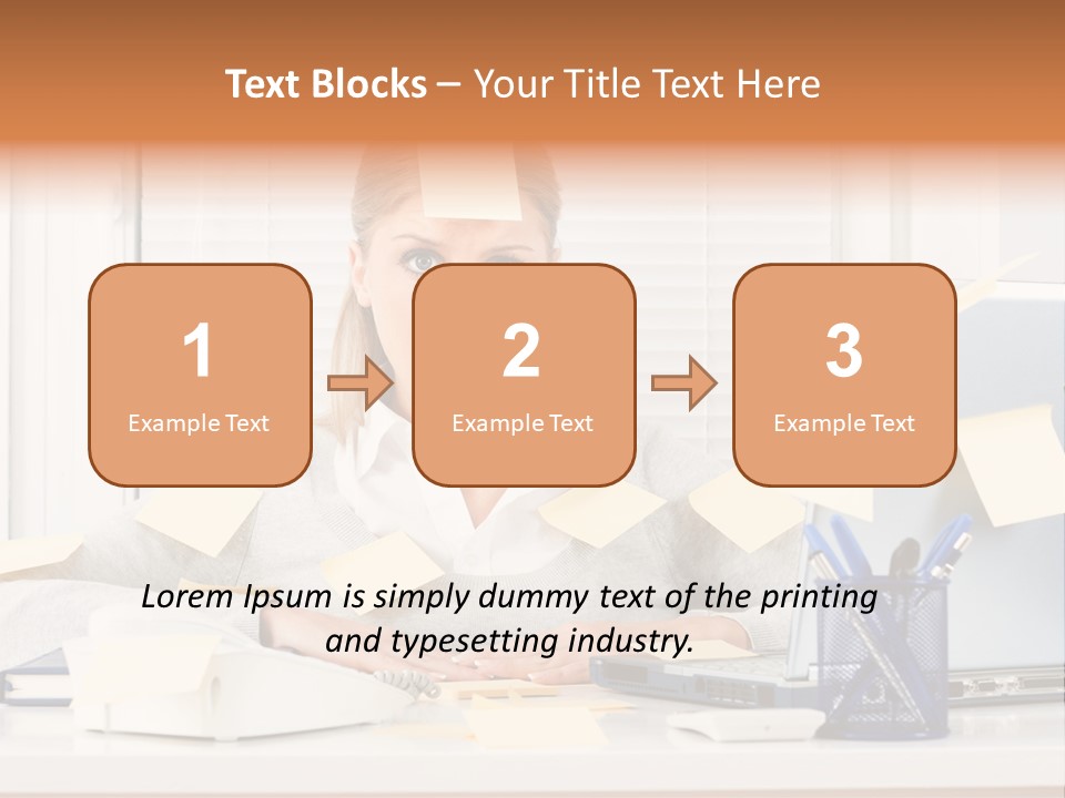 One Person Young  One Woman Only PowerPoint Template