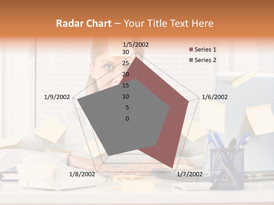 One Person Young  One Woman Only PowerPoint Template
