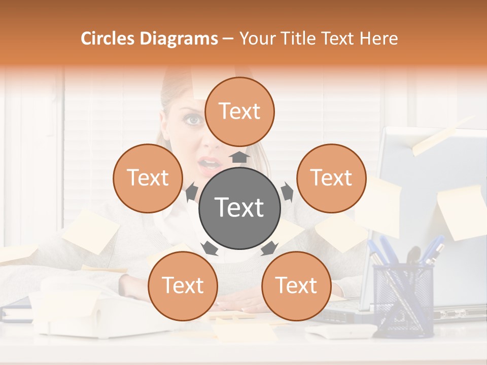 One Person Young  One Woman Only PowerPoint Template