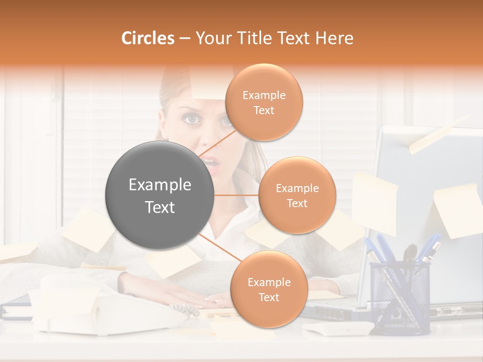 One Person Young  One Woman Only PowerPoint Template