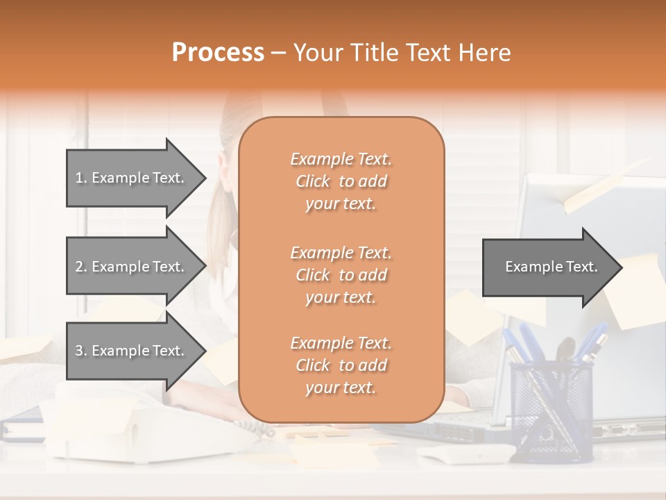 One Person Young  One Woman Only PowerPoint Template