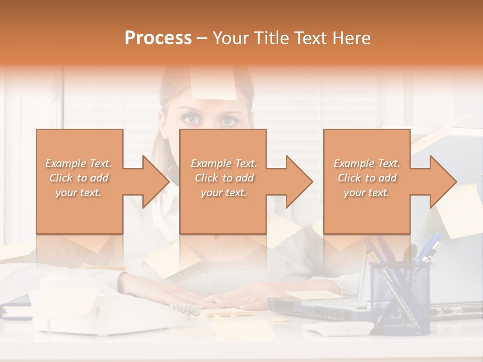 One Person Young  One Woman Only PowerPoint Template