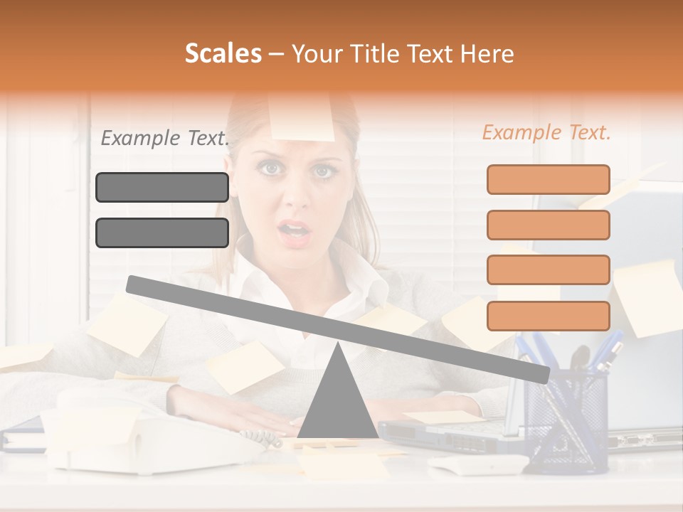 One Person Young  One Woman Only PowerPoint Template