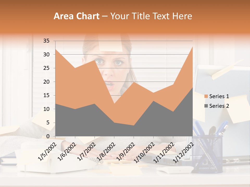 One Person Young  One Woman Only PowerPoint Template