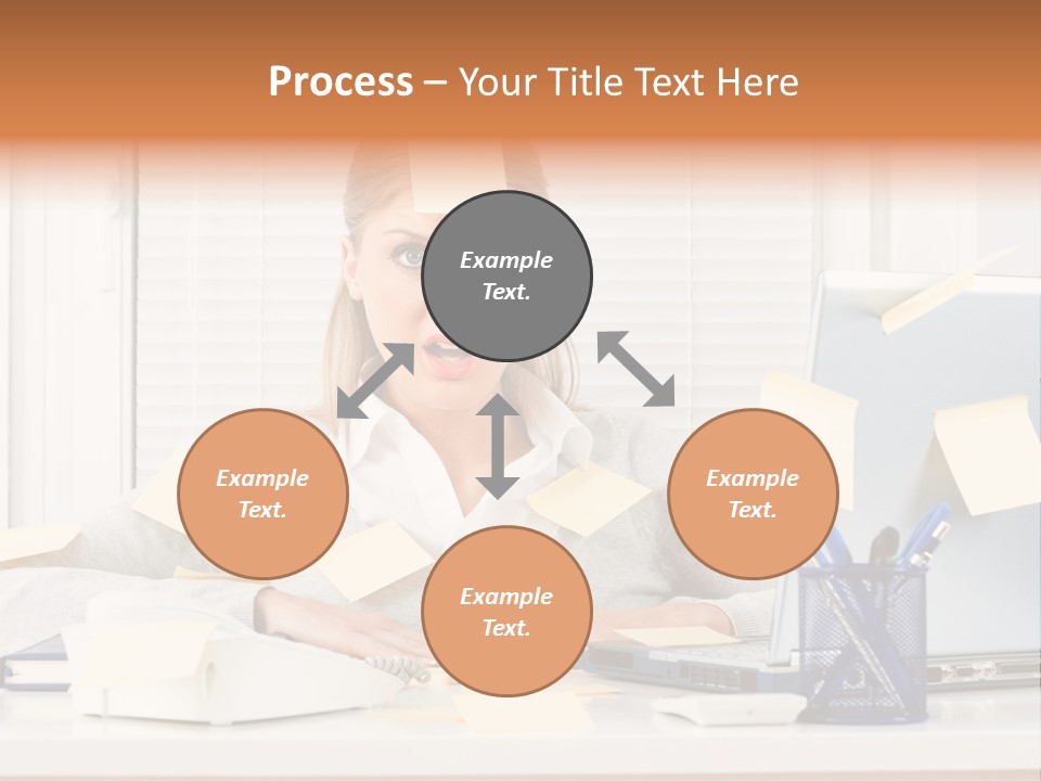 One Person Young  One Woman Only PowerPoint Template