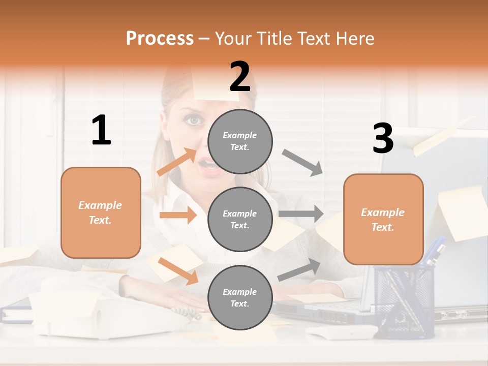 One Person Young  One Woman Only PowerPoint Template