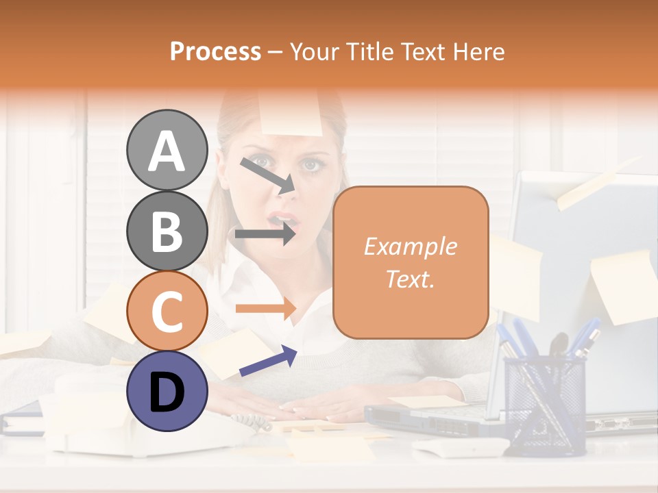 One Person Young  One Woman Only PowerPoint Template