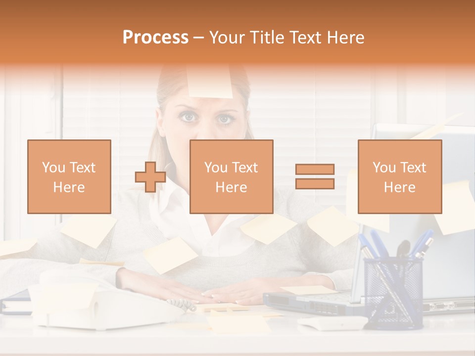 One Person Young  One Woman Only PowerPoint Template