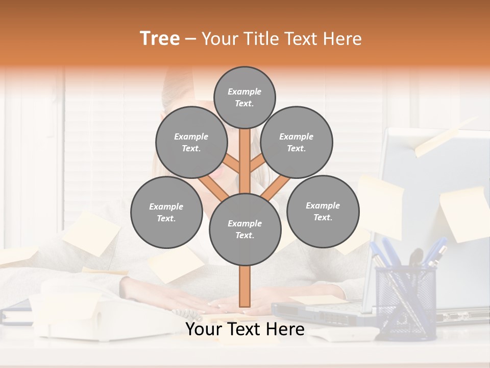 One Person Young  One Woman Only PowerPoint Template