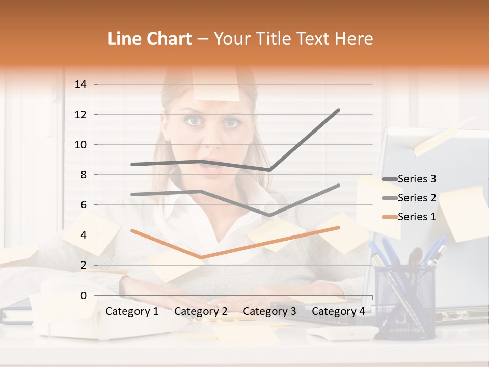 One Person Young  One Woman Only PowerPoint Template
