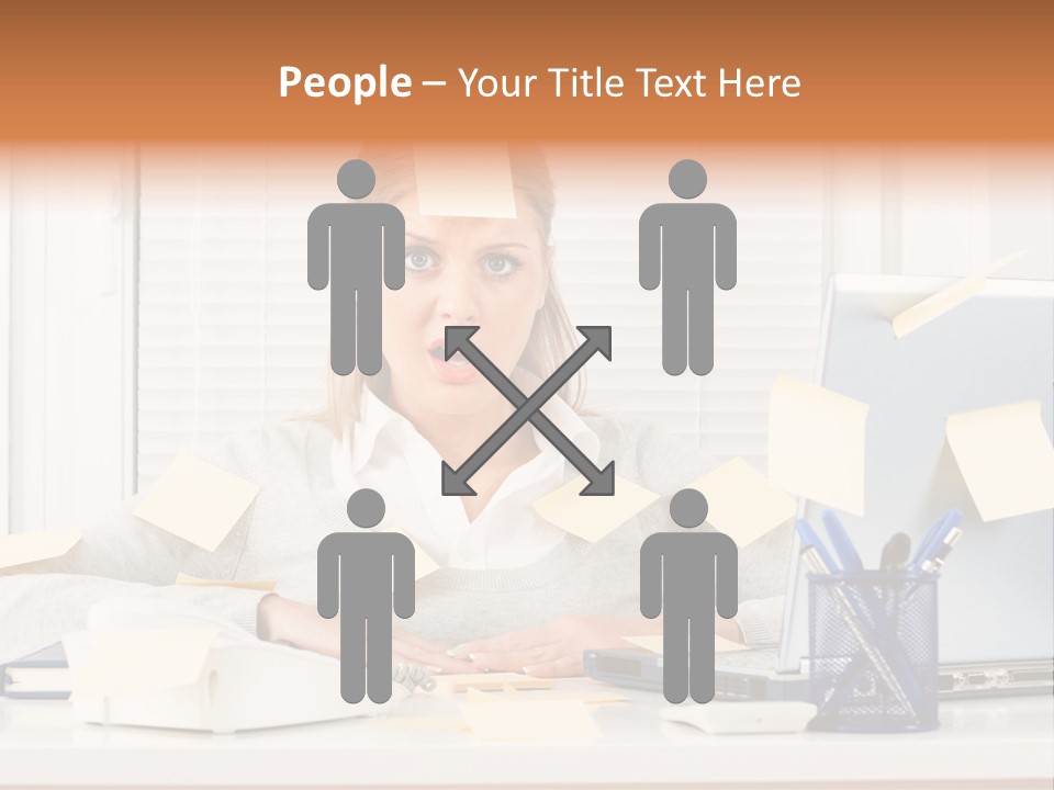 One Person Young  One Woman Only PowerPoint Template