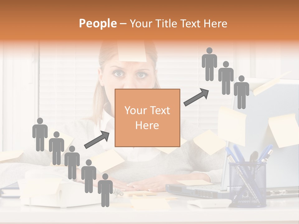 One Person Young  One Woman Only PowerPoint Template