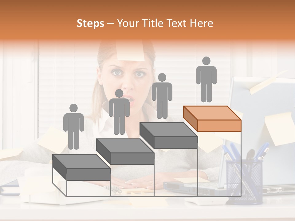 One Person Young  One Woman Only PowerPoint Template