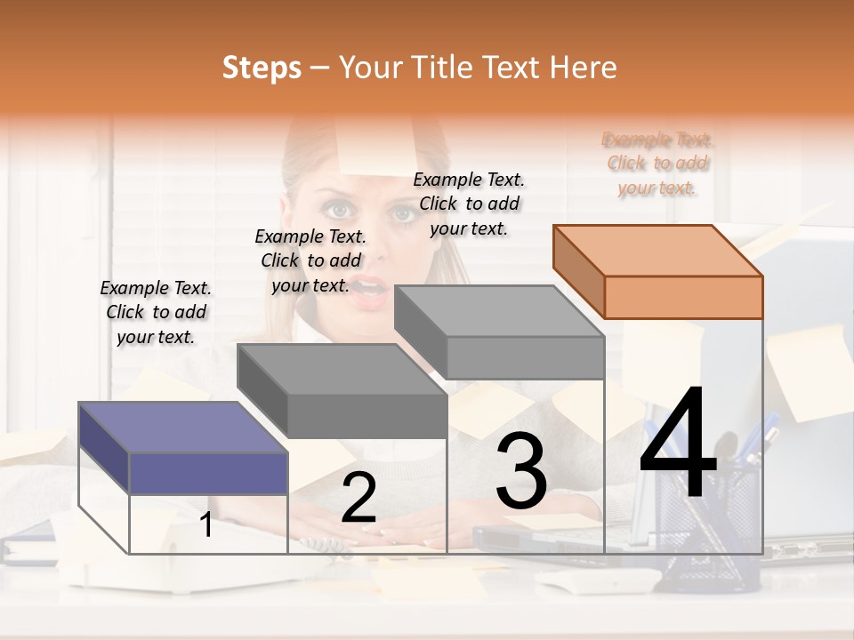 One Person Young  One Woman Only PowerPoint Template