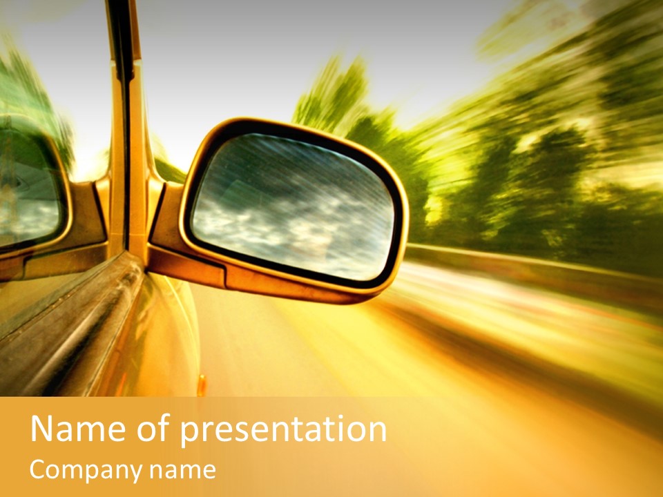 Transportation Movement Auto PowerPoint Template