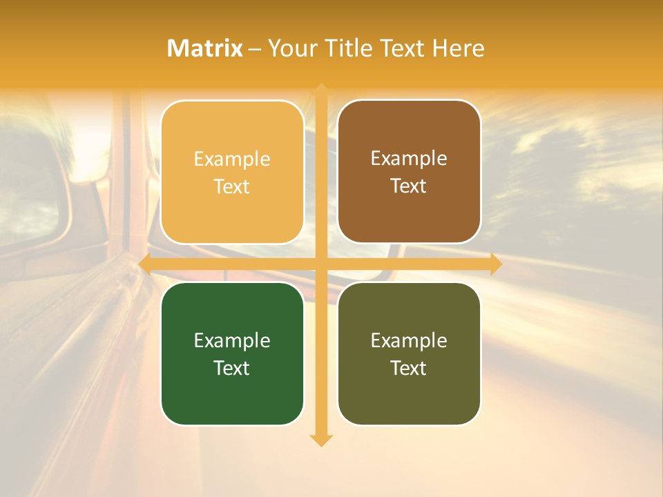Transportation Movement Auto PowerPoint Template