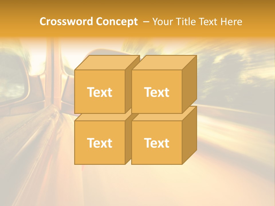 Transportation Movement Auto PowerPoint Template