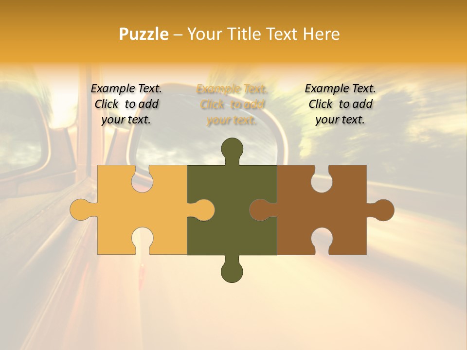 Transportation Movement Auto PowerPoint Template