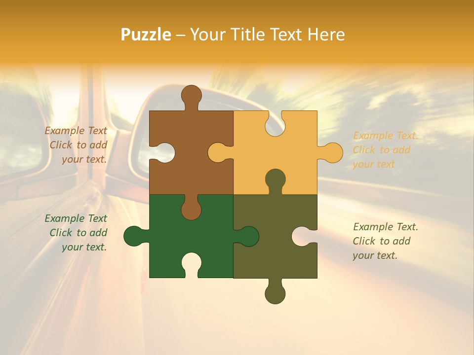 Transportation Movement Auto PowerPoint Template