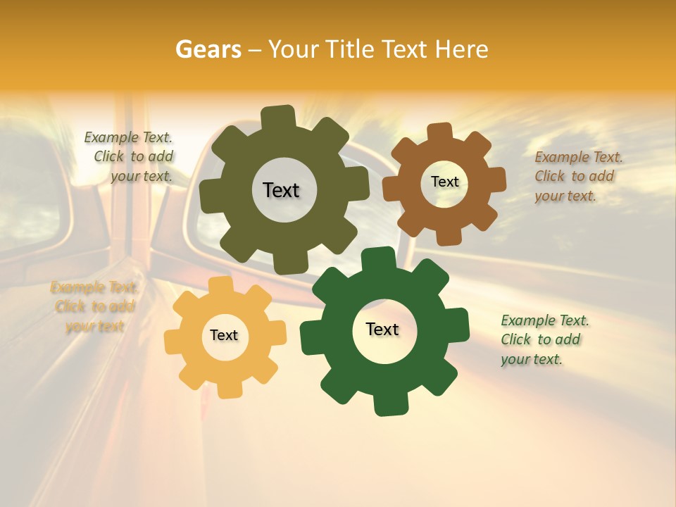 Transportation Movement Auto PowerPoint Template