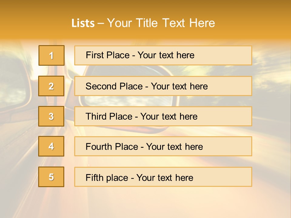 Transportation Movement Auto PowerPoint Template