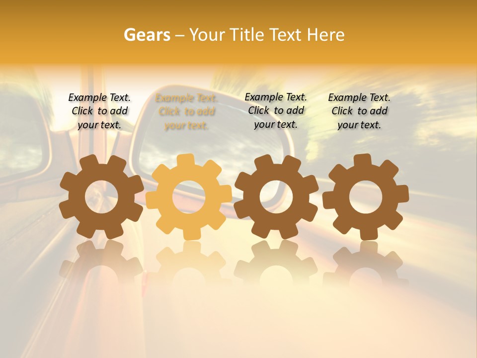 Transportation Movement Auto PowerPoint Template