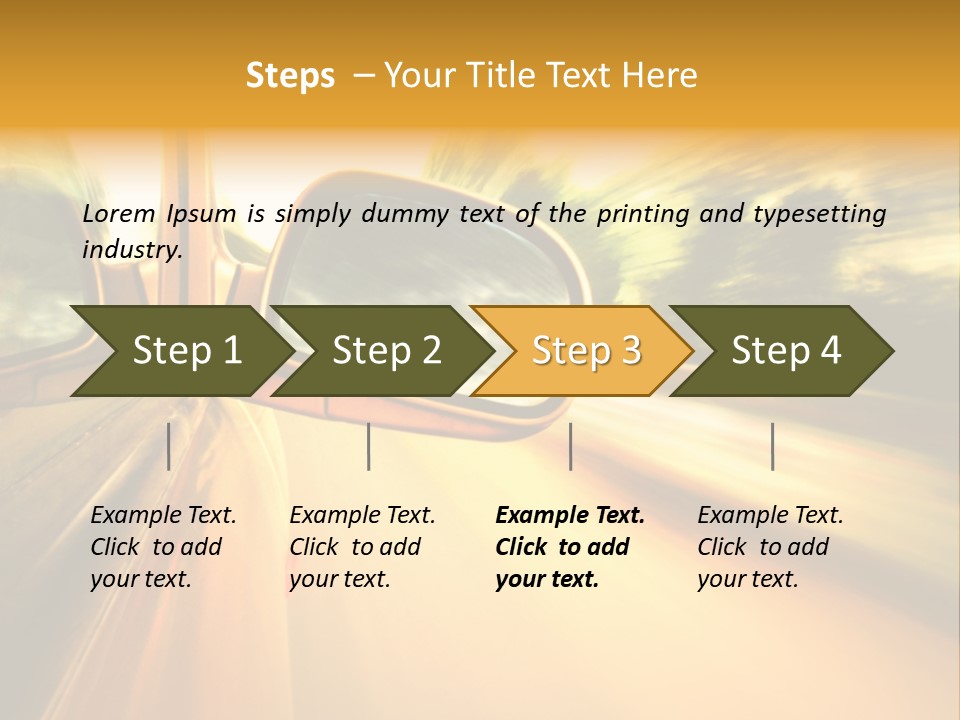 Transportation Movement Auto PowerPoint Template