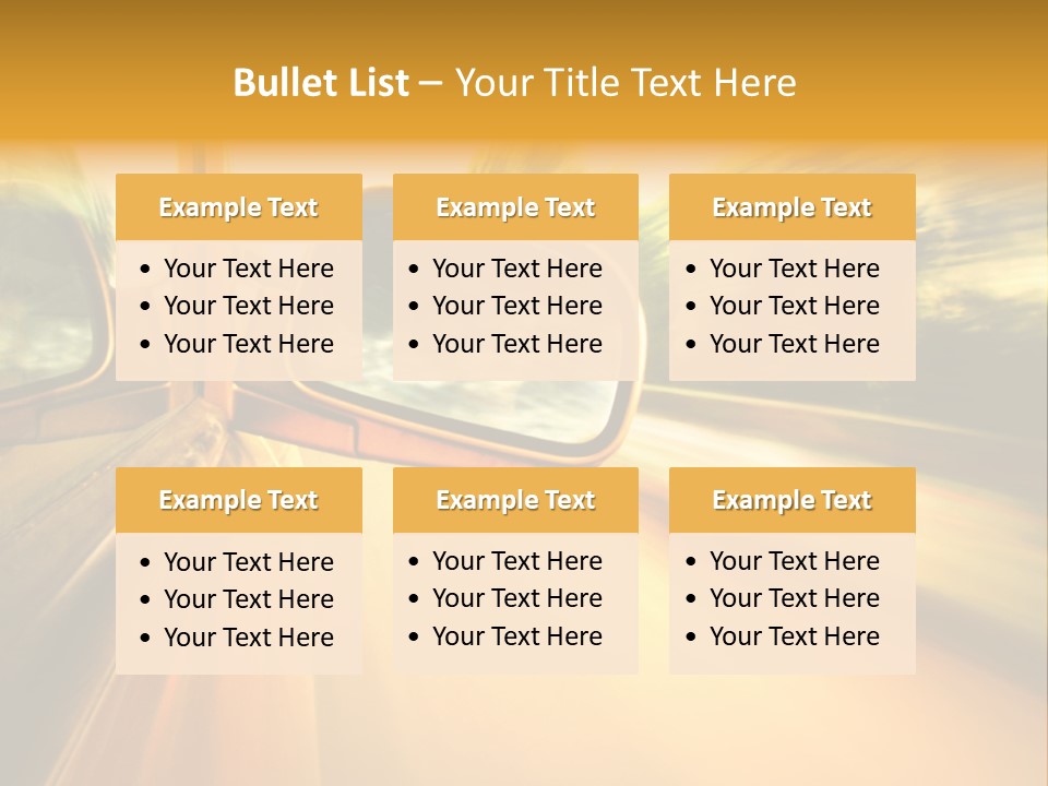 Transportation Movement Auto PowerPoint Template
