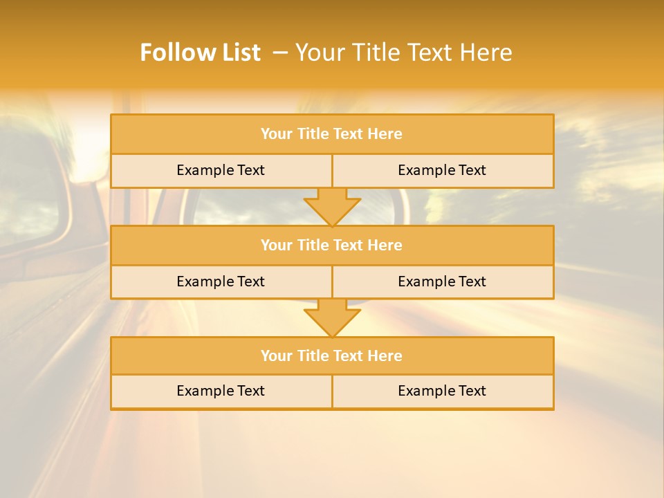 Transportation Movement Auto PowerPoint Template