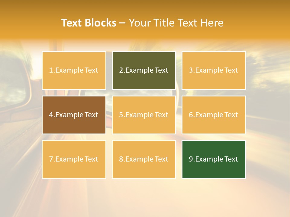 Transportation Movement Auto PowerPoint Template