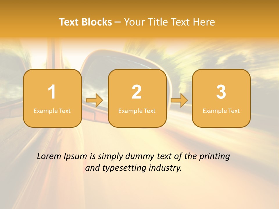 Transportation Movement Auto PowerPoint Template