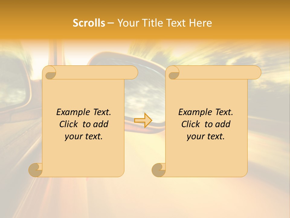 Transportation Movement Auto PowerPoint Template