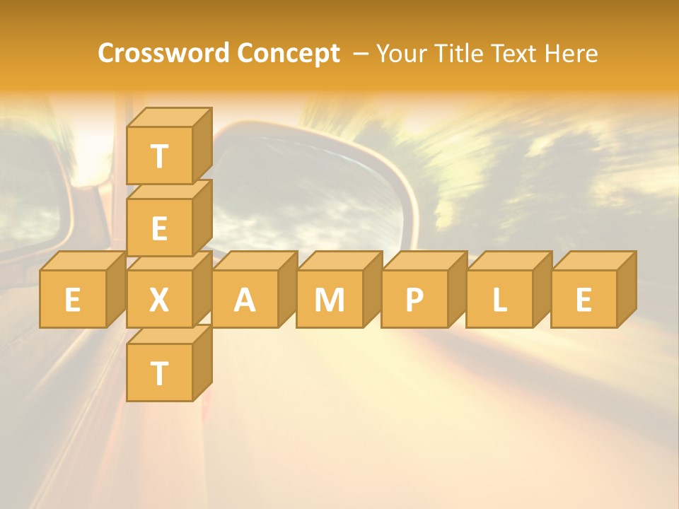 Transportation Movement Auto PowerPoint Template