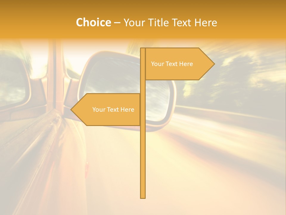 Transportation Movement Auto PowerPoint Template