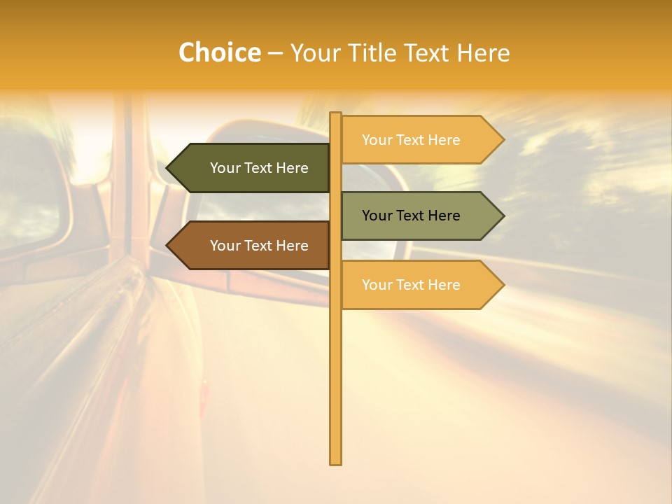 Transportation Movement Auto PowerPoint Template