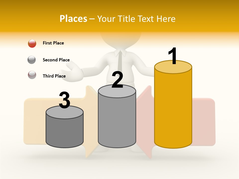 White Achievement Change PowerPoint Template