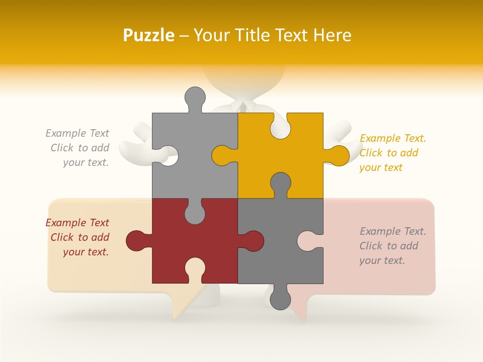 White Achievement Change PowerPoint Template