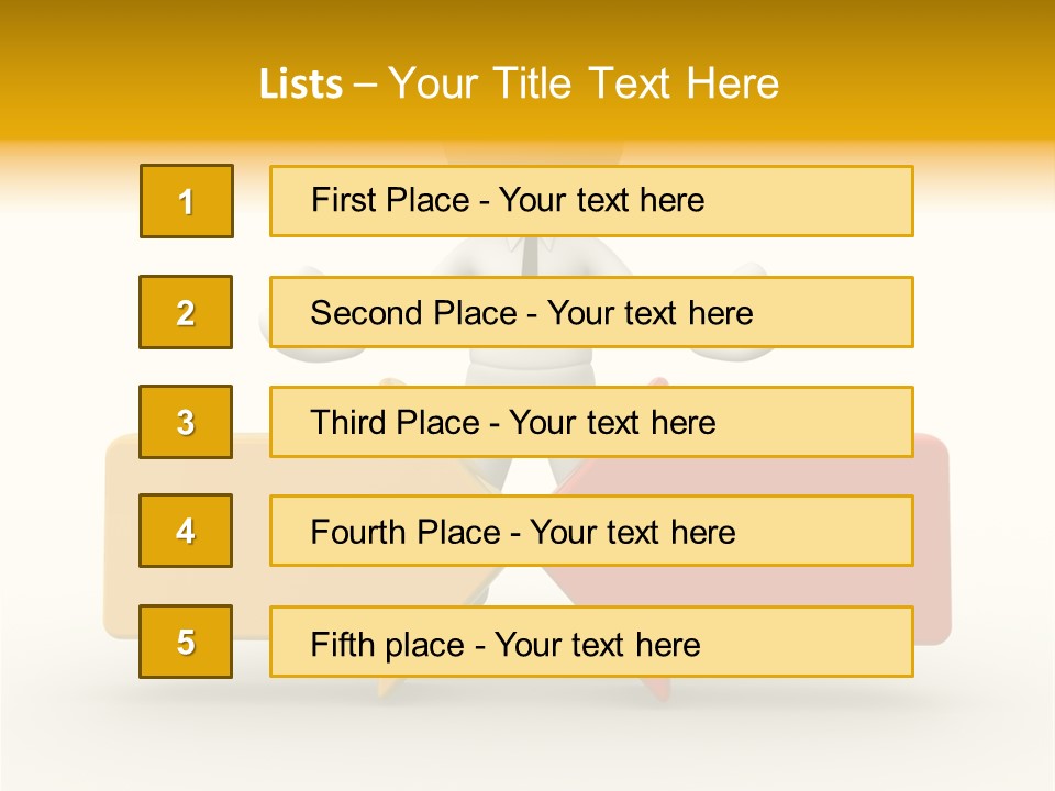 White Achievement Change PowerPoint Template