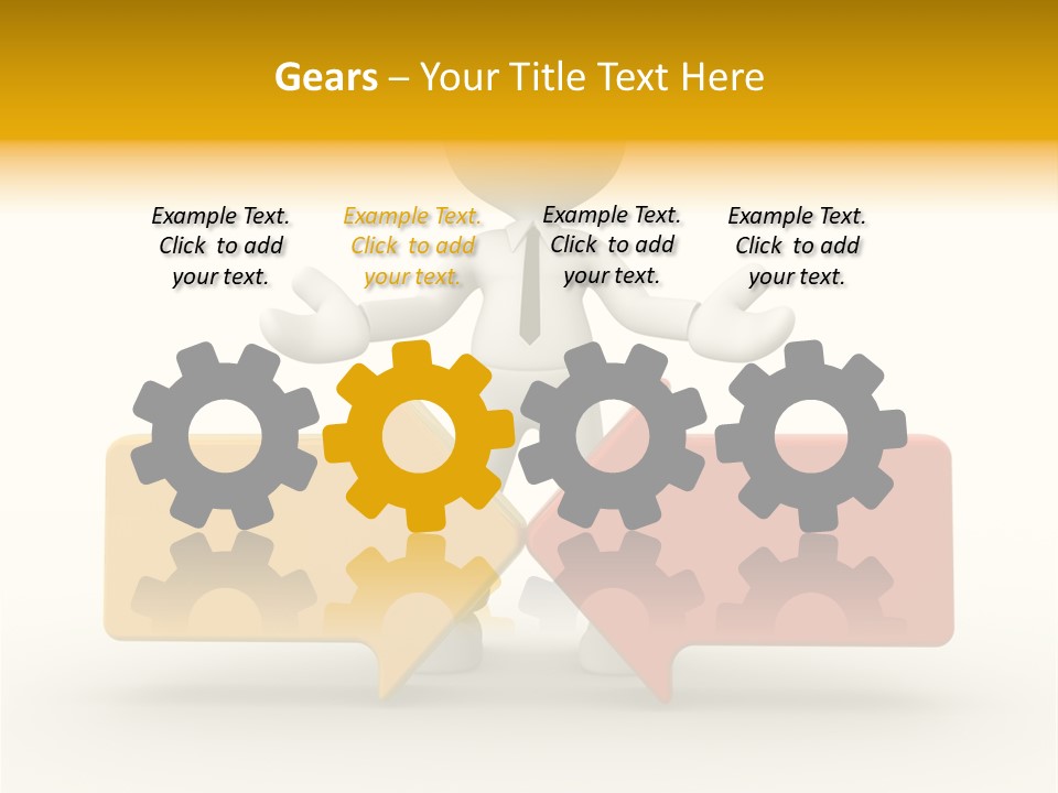 White Achievement Change PowerPoint Template