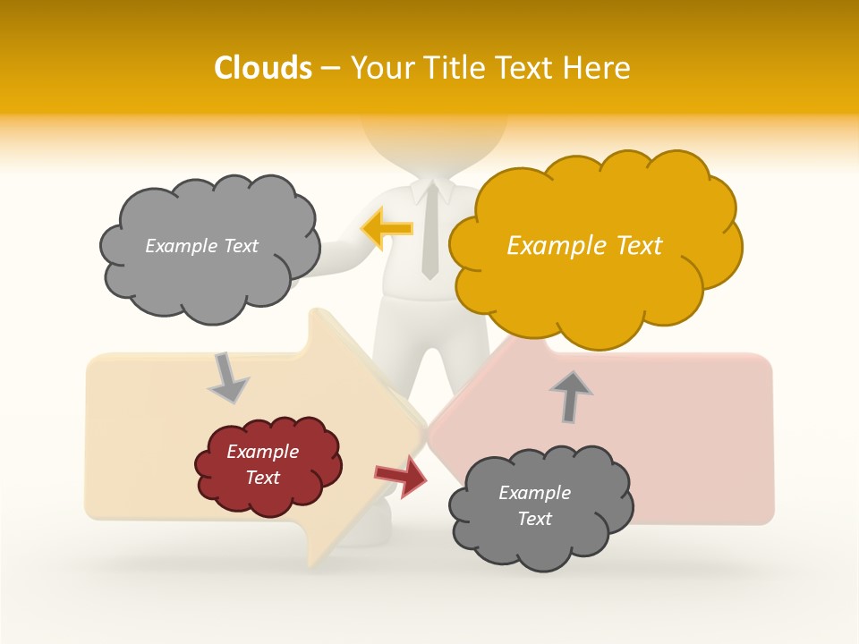 White Achievement Change PowerPoint Template