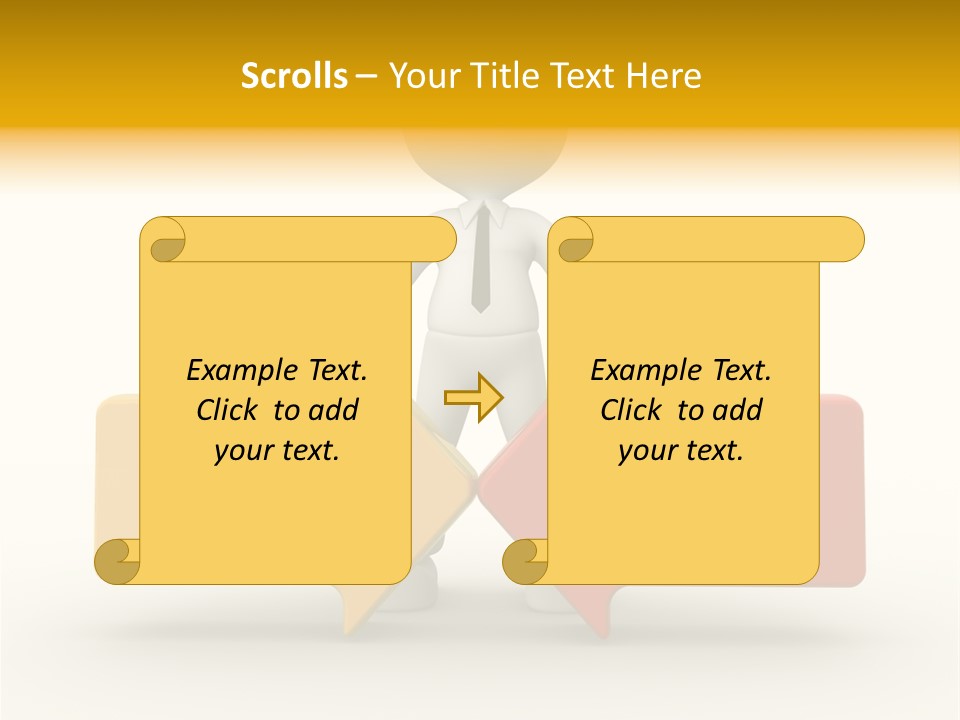 White Achievement Change PowerPoint Template