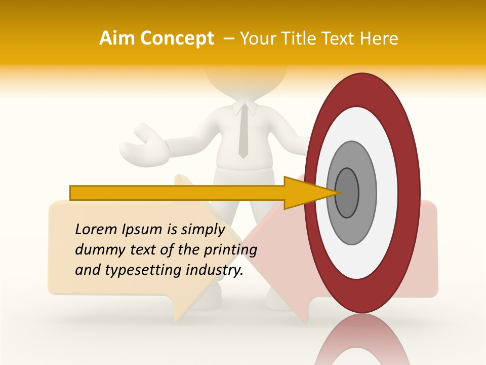 White Achievement Change PowerPoint Template